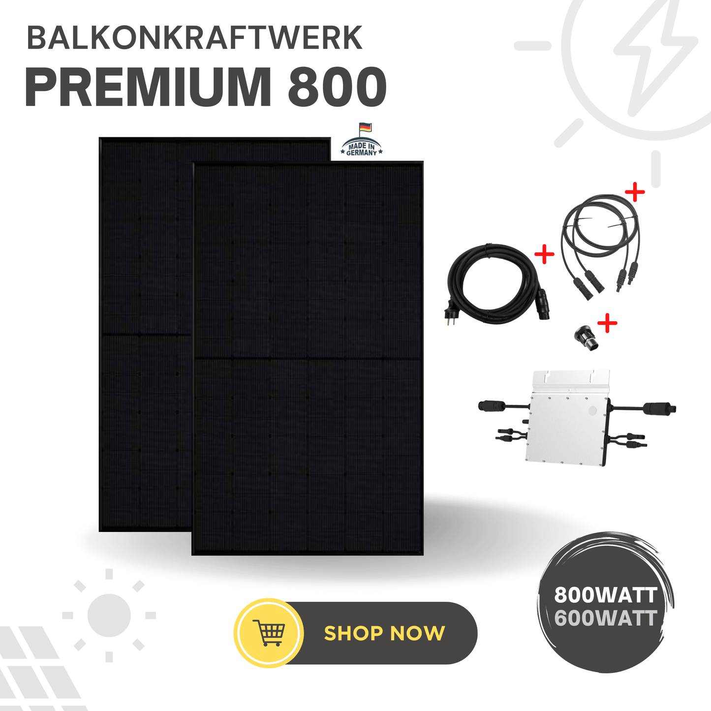 Balkonkraftwerk Angebot aus Freiburg im Breisgau TW oder Ja SOLAR Solarmodule als Balkonkraftwerk im SET