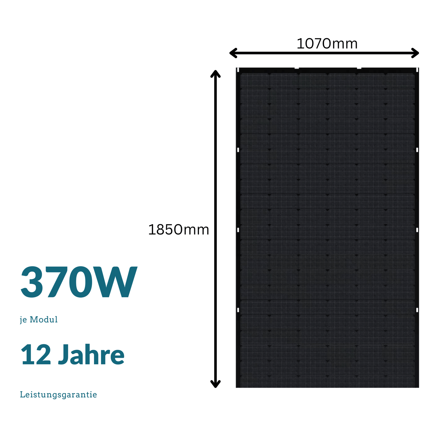 Details Abmessungen Solarmodul