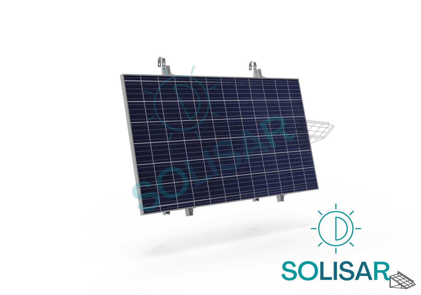 BALKONKRAFTWERK HALTERUNG Für GELÄNDER | Solisar Solar