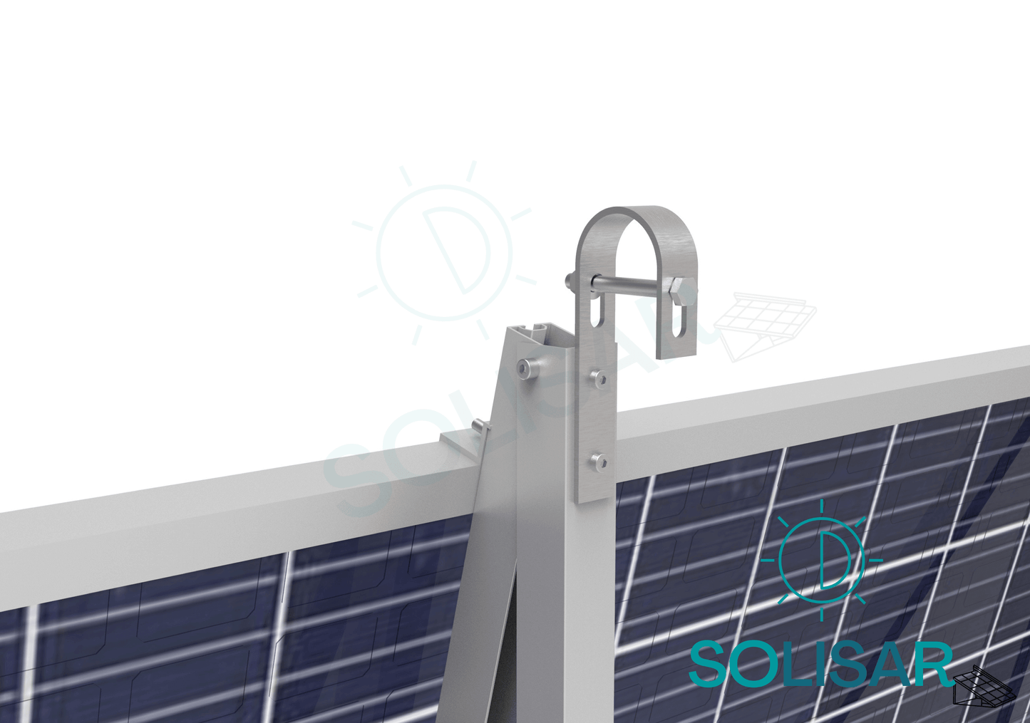 BALKONKRAFTWERK HALTERUNG Für GELÄNDER | Solisar Solar