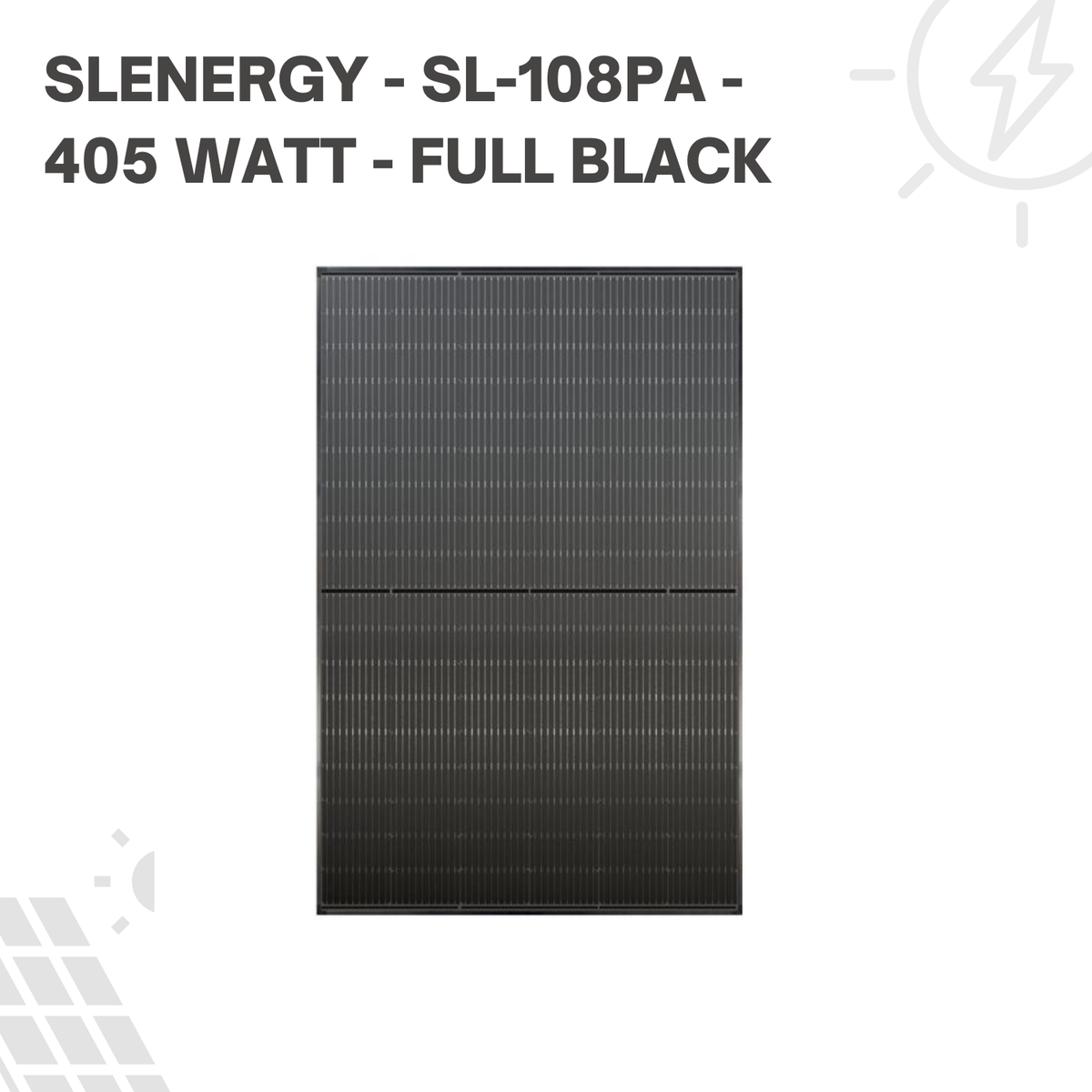 Slenergy - SL- 108PA- monokristallines Solarmodul 405 Watt