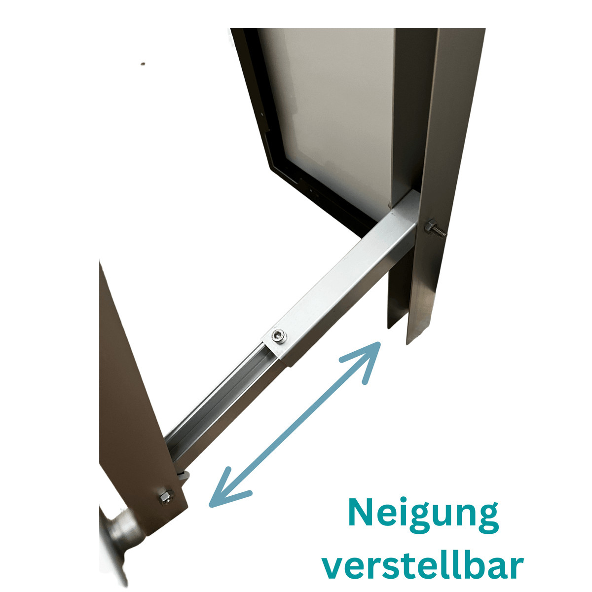 Verstellbare Neigung der Solarmodule