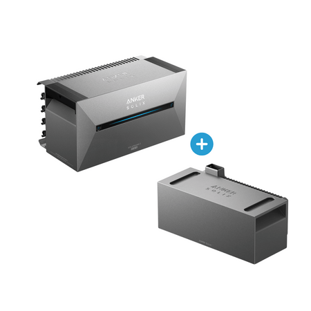 Anker SOLIX E1600 Pro Balkonkraftwerk mit Speicher und Erweiterungsbatterie – Komponentenansicht