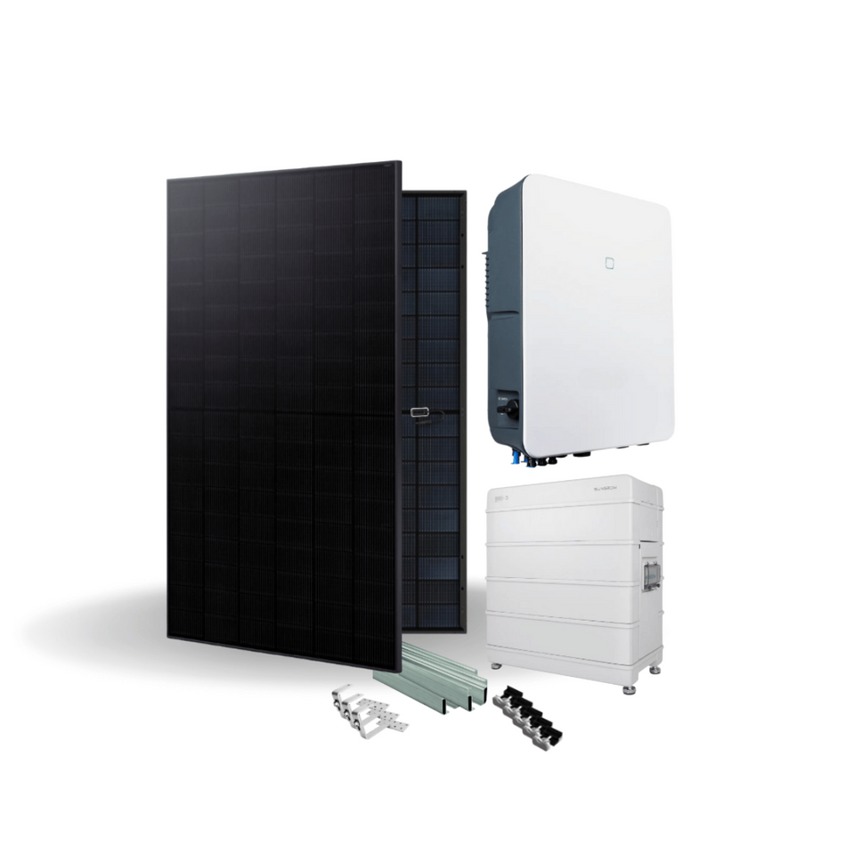 10 kW Sungrow Batteriespeicher 9,6 kWh Gesamtpaket mit Unterkonstruktionen – Hauptansicht